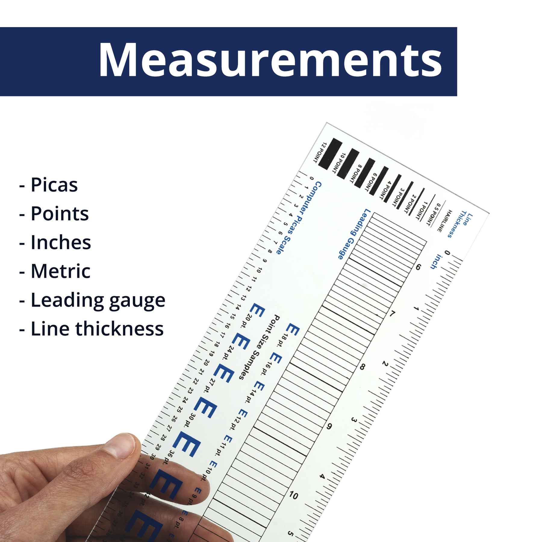 Pacific Arc - Clear Graphic Arts Combo Ruler, 12 Inches…