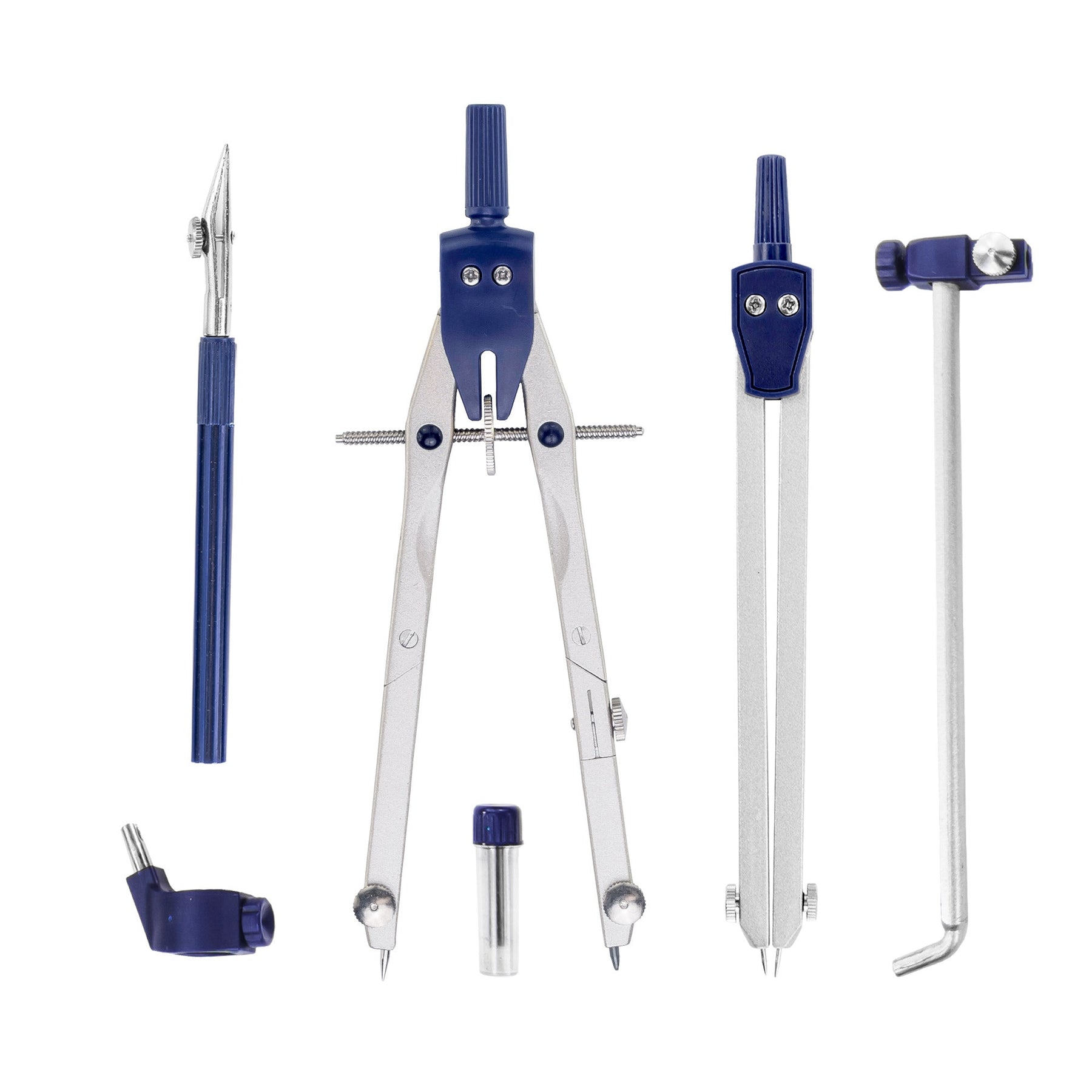 Pacific Arc, Quick Speed Bow Compass with 6 inch Divider, Universal Adaptor, 6 inch Break Leg, and Replacement Lead.