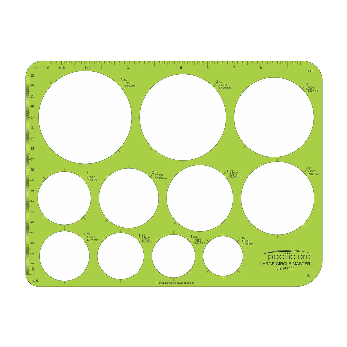 Pacific Arc Template Guides - Circles