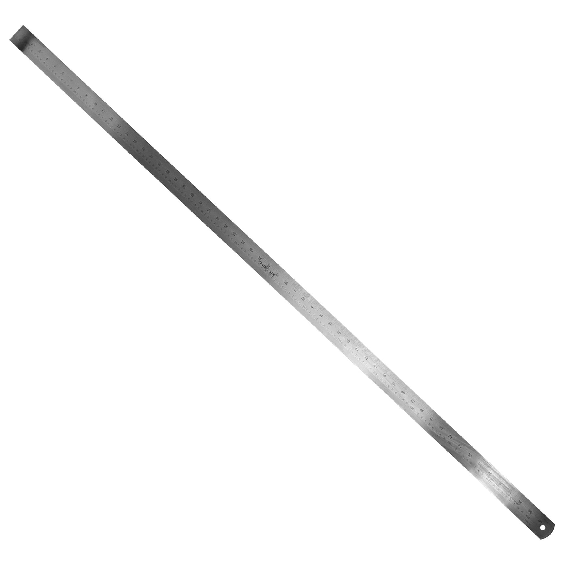 Pacific Arc, Stainless Steel Ruler with Inch/Metric Conversion Table