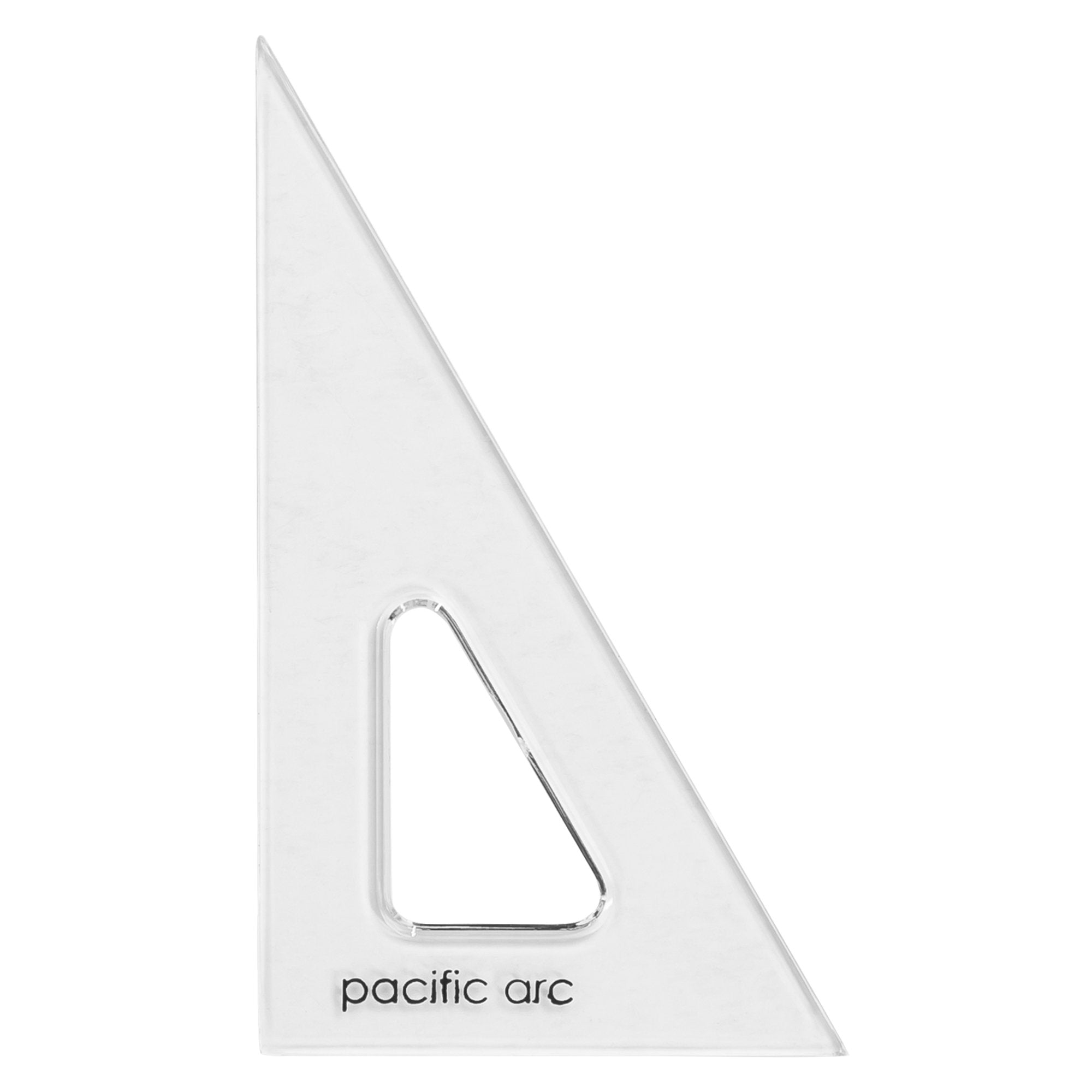 Pack of 2 Large Transparent Triangle Set Square: 12 inch- 30/60 Degree & 9 inch 45/90 Degree