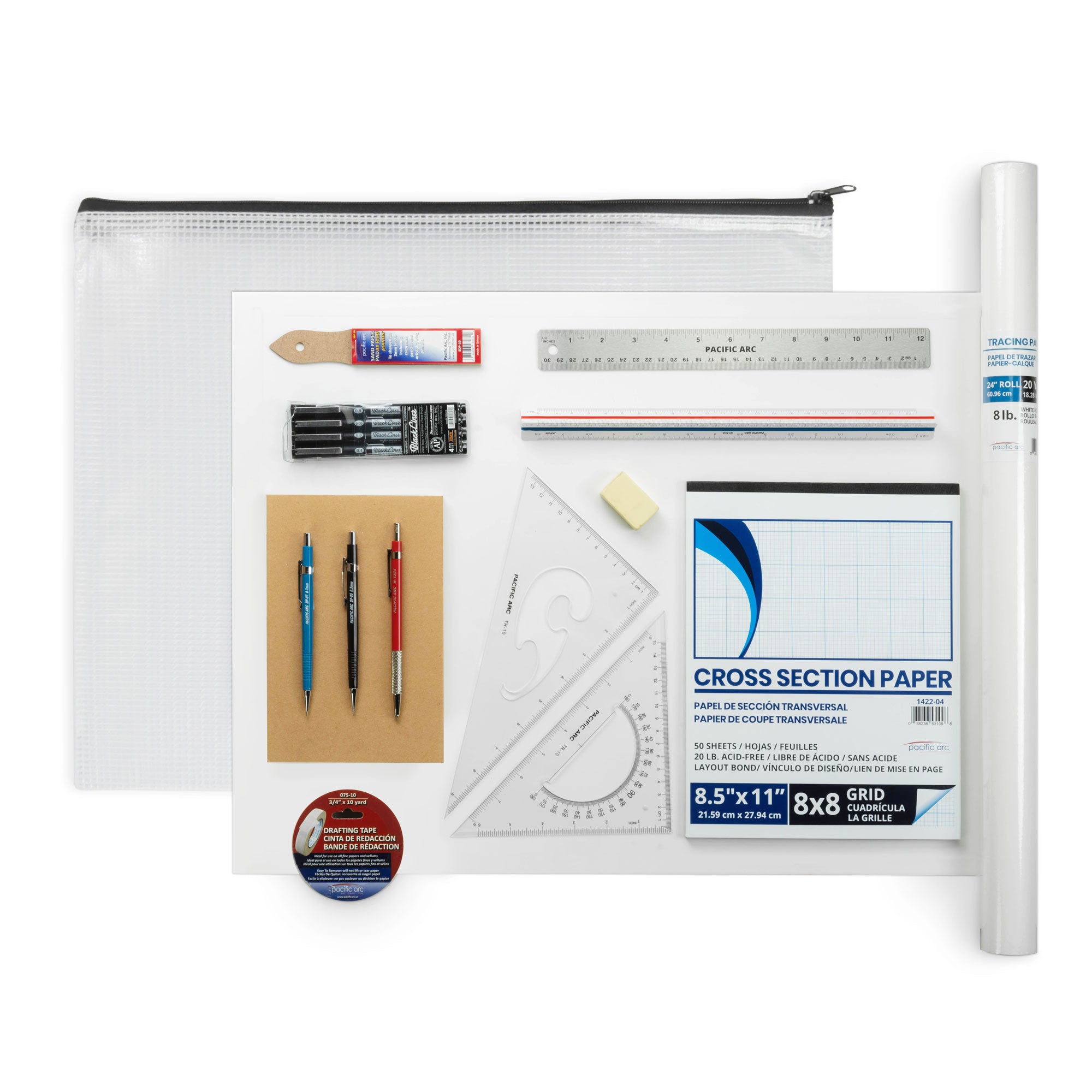 Staedtler Parallel Straight Edge Drawing Board 18 x 24 White