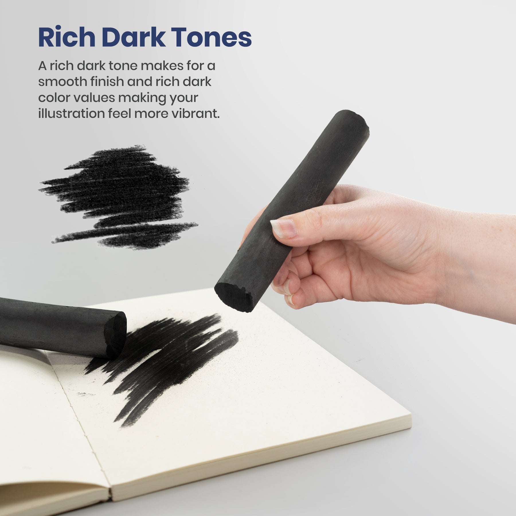 Pacific Arc | Artist Vine Charcoal, Black Sticks | Soft | Small, Large & Jumbo.