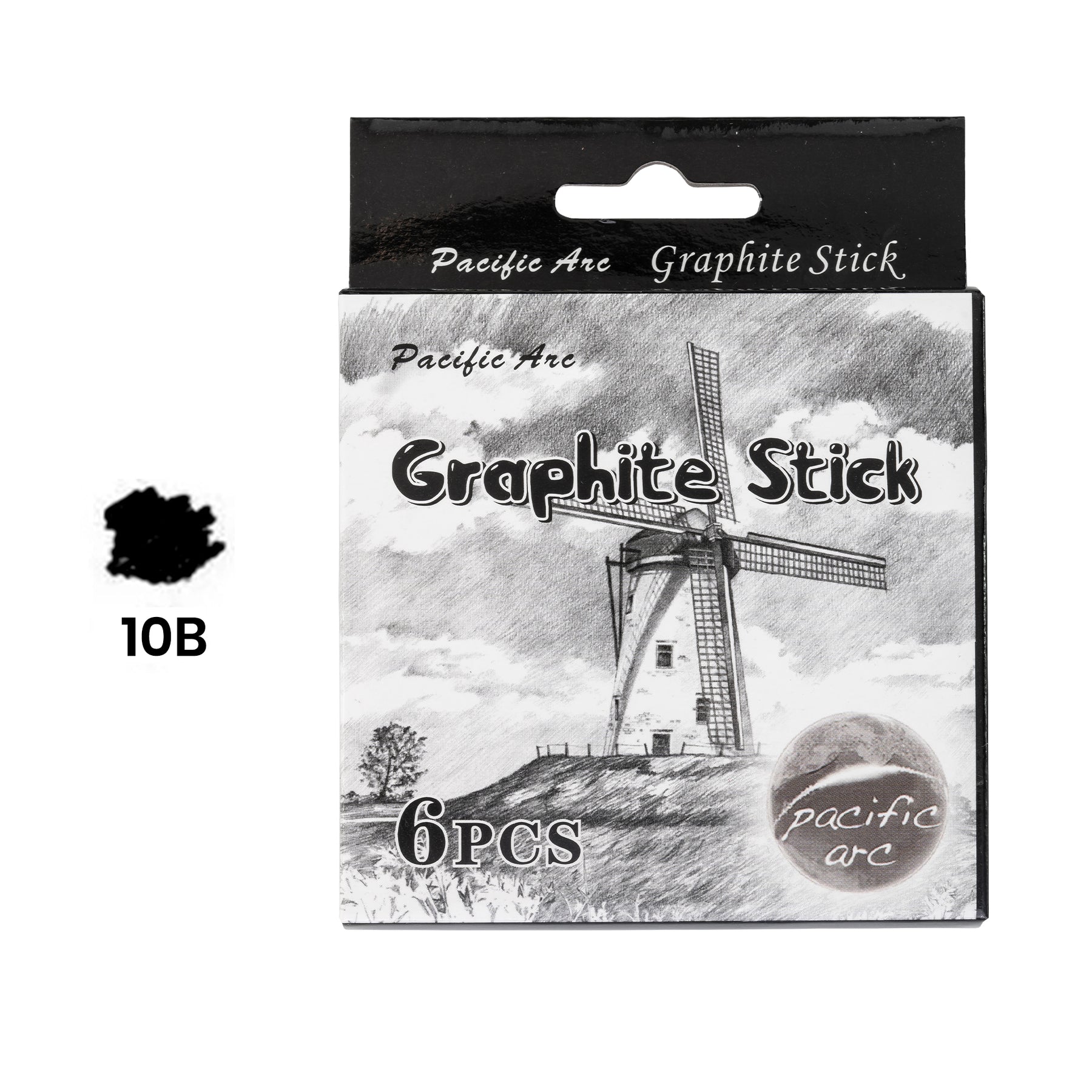 Pacific Arc Premium Graphite Drawing Pencils for Artists, Set - Professional Pencils for Drawing, Drafting, Sketching and Shading 6 pack - Great Art Supply Set for Adults and Kids