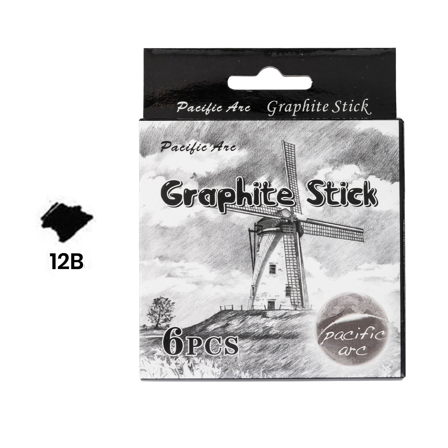 Pacific Arc Premium Graphite Drawing Pencils for Artists, Set - Professional Pencils for Drawing, Drafting, Sketching and Shading 6 pack - Great Art Supply Set for Adults and Kids
