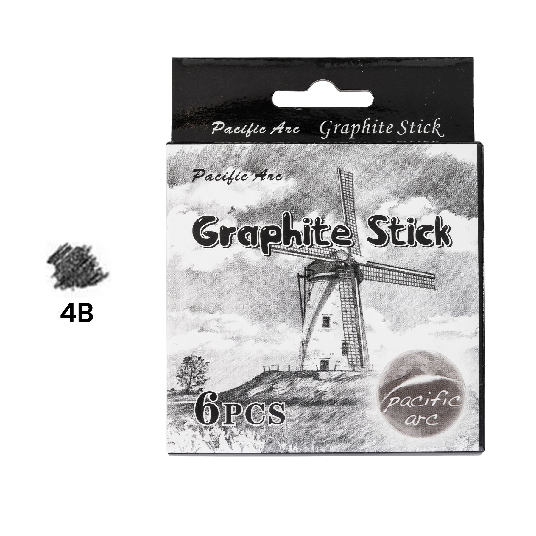 Pacific Arc Premium Graphite Drawing Pencils for Artists, Set - Professional Pencils for Drawing, Drafting, Sketching and Shading 6 pack - Great Art Supply Set for Adults and Kids