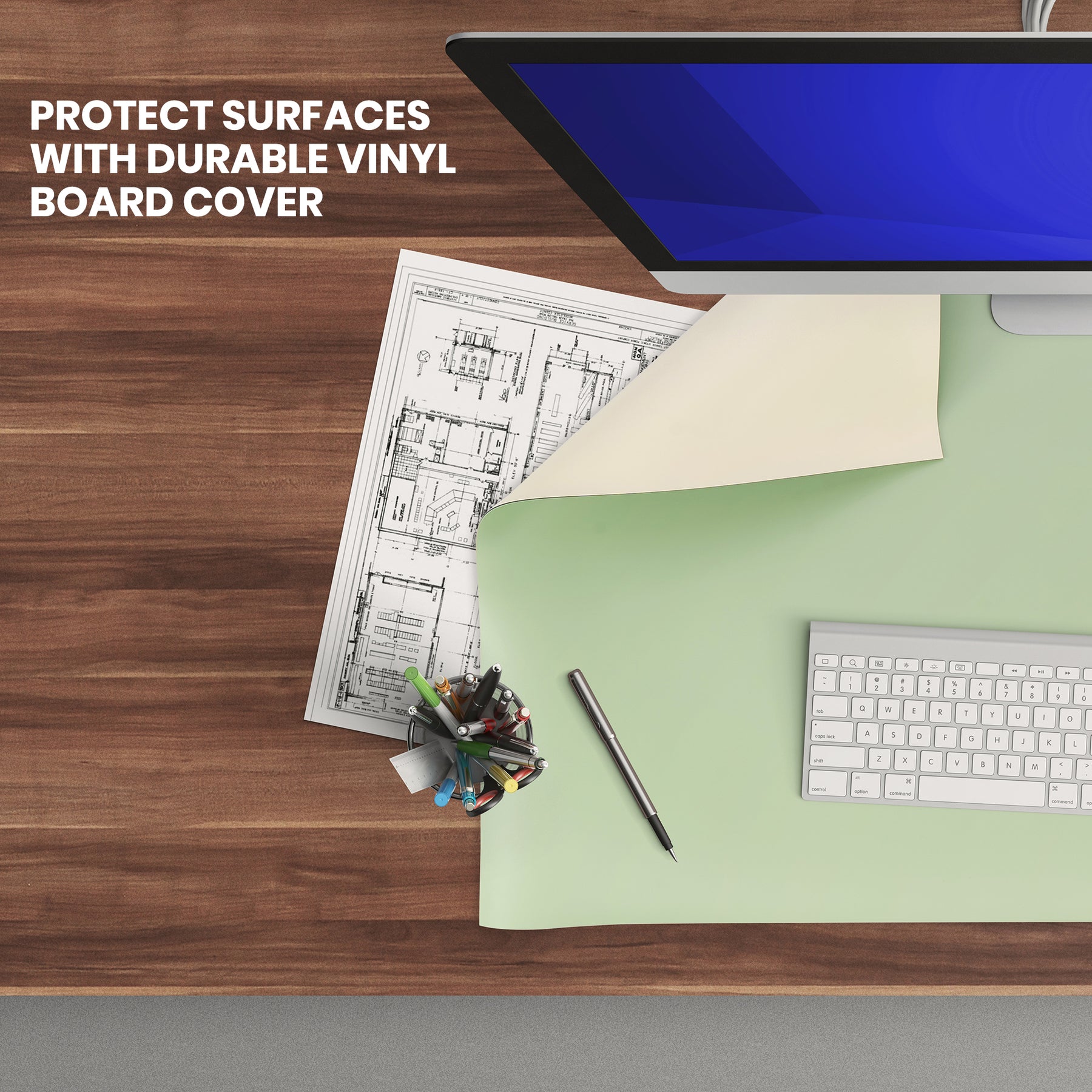 Pacific Arc, Vinyl Board Cover - Pre-cut Sheets Self Healing and Stain Resistant
