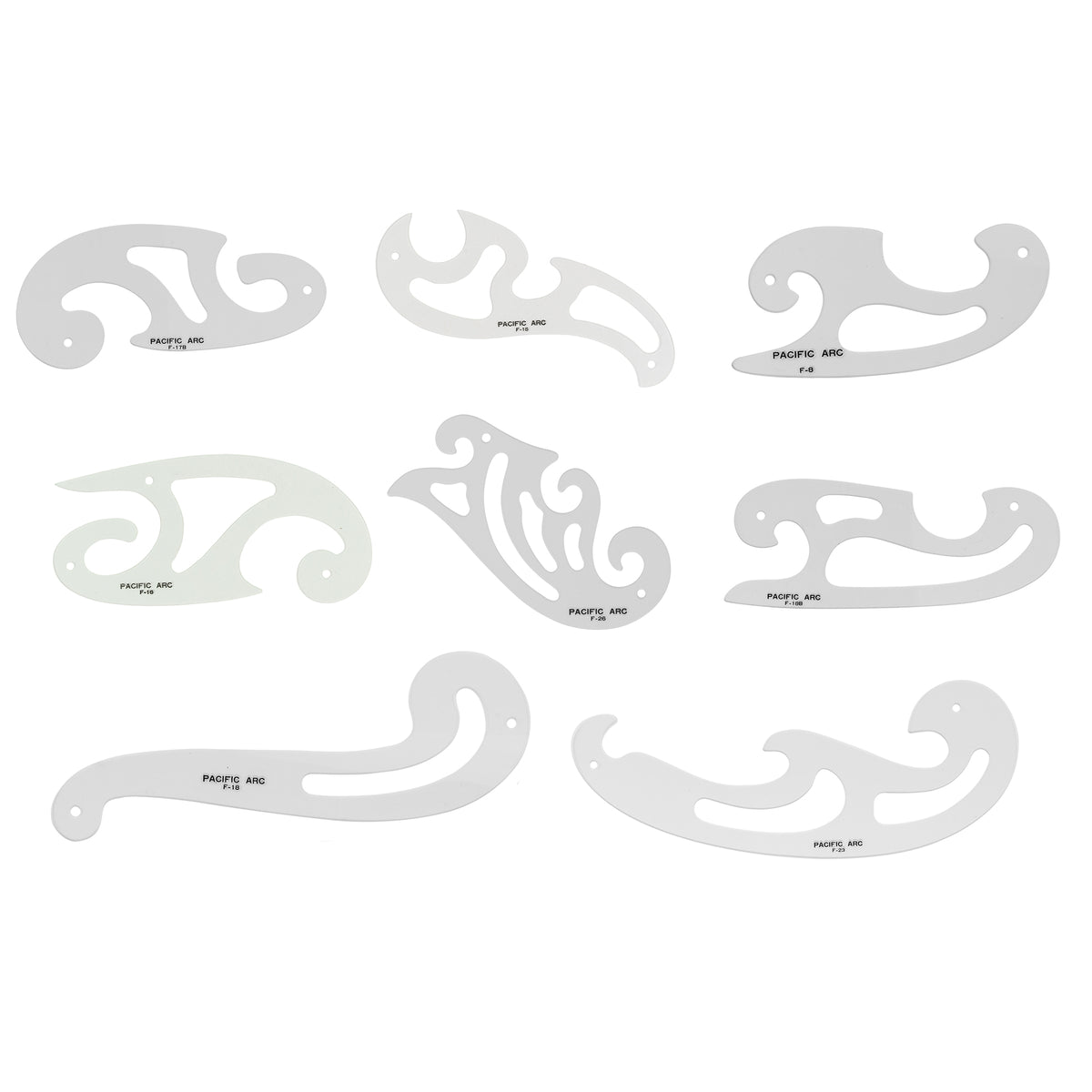 Four-piece French Curve Set on sale at