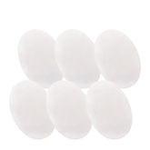 Eraser: Pebble - thin, round plastic - 6 Pack