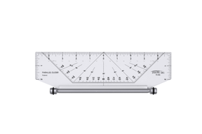 Pacific Arc Rolling Ruler 10 inch or 14 inch  Parallel Rolling Ruler, All in one tool  for architects, draftsmen, students and artists - Use as a T-square, protractor, compass, ruler, and triangle