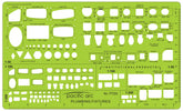Pacific Arc, Architecture Template, Drawing aid stencil for professional or school work, for architects, draftsmen, and artists