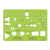 Pacific Arc Electrical Template Guide, perfect for layouts and drafting for architects, draftsmen, students, and artists