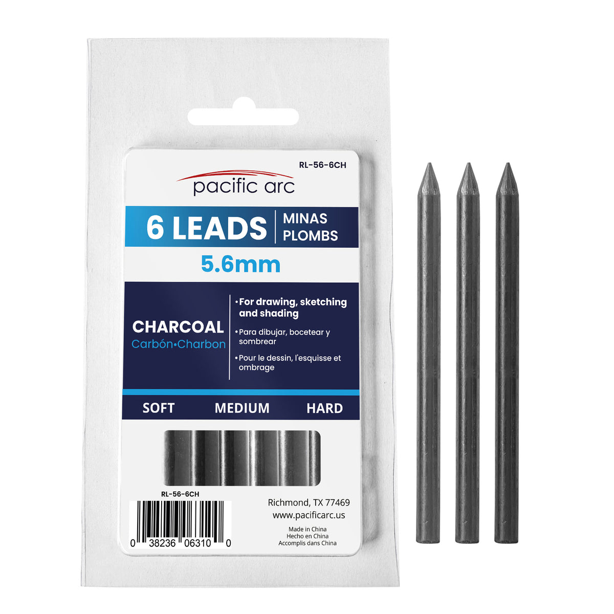 Pacific Arc 5.6mm Lead Holder Refills 6pc Set