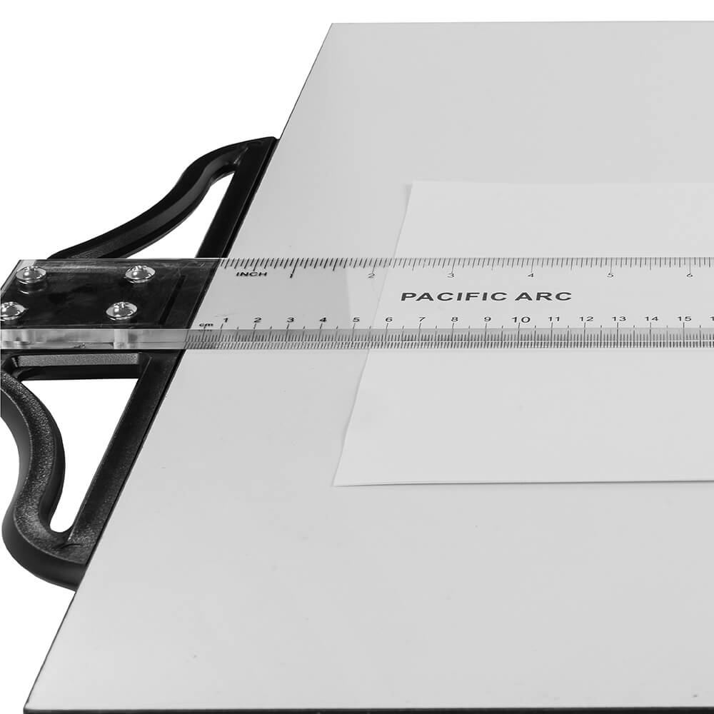 Pacific Arc 18 to 42 Inch T Square, Traditional Acrylic Graduated in Inch and Metric, Detachable Head