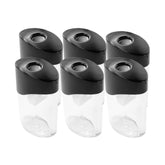 Pacific Arc Hand Held Pencil Sharpener Clear/Black 6 Pack