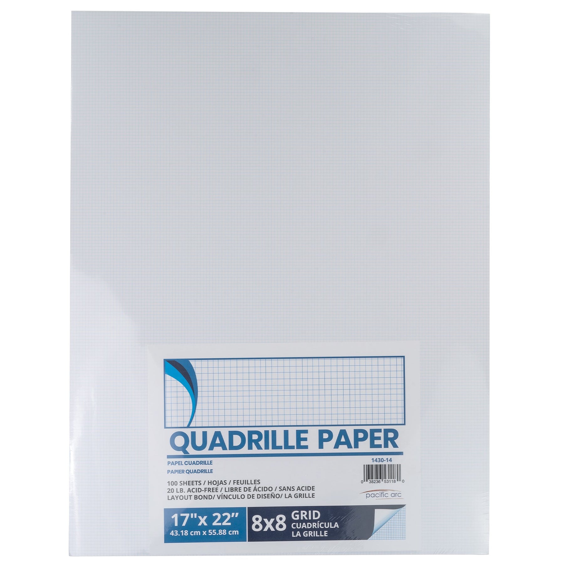 300 Sheets 8.5 x 11 Inches Double Sided Graph Paper Pad 1/2 Inches Blue  Quad Ruled Grid Paper for Drawing Writing Graphing Drafting Supplies