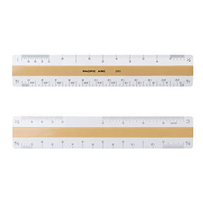 Pacific Arc Flat Scale, 6 inches, Professional Pocket Measuring Scale, Architect & Engineer, Made in Japan