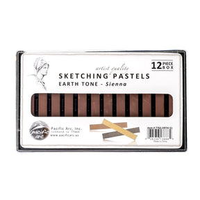 Pacific Arc - Sketching Pastel Set, 3-piece - Semi-Soft - White- For Sketching, Blending, Lighten and Drawing - Non-Toxic