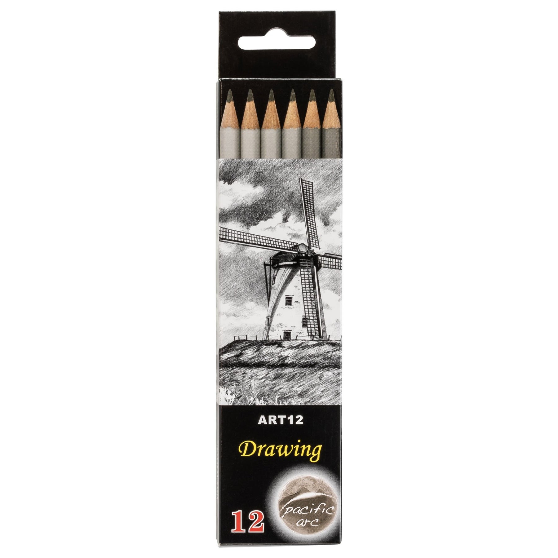 Premium Graphite Drawing Pencils for Artists, Soft Pack - Professional Pencils for Drawing, Drafting, Sketching and Shading 12 Pk. - Great Non Toxic Art Supplies Set for Adults and Kids