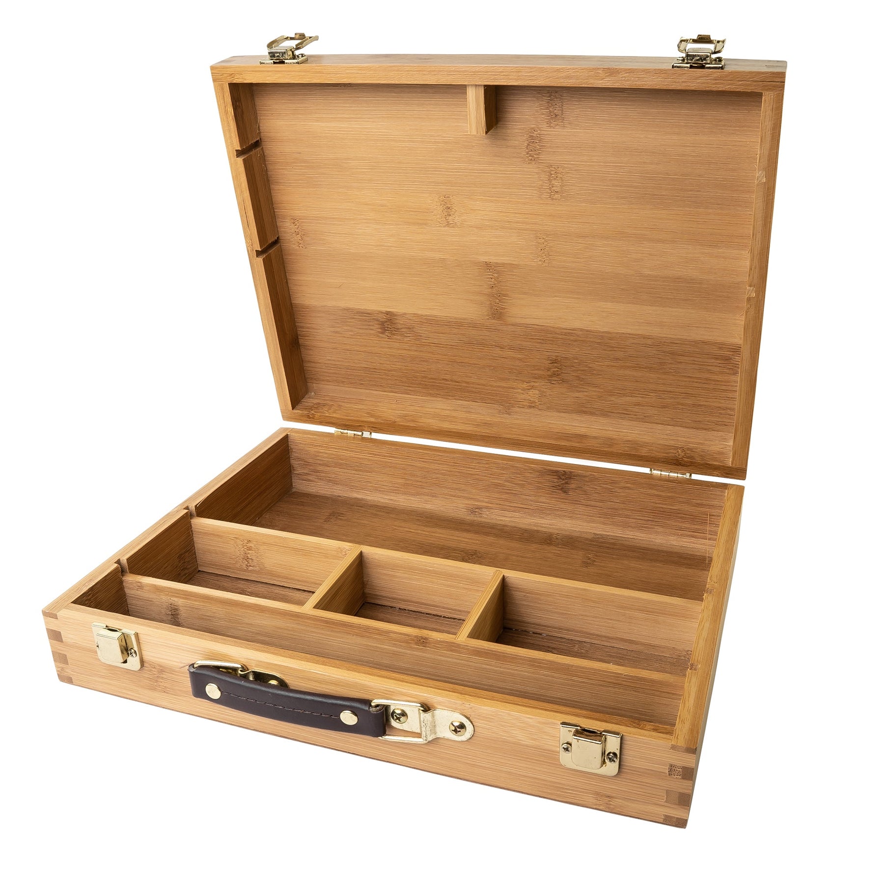 3-drawer Wood Art Box for Paints, Charcoal and Drawing Tools