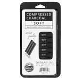Compressed Charcoal Sticks Soft 12 Pack for Drawing, Sketching, and Shading