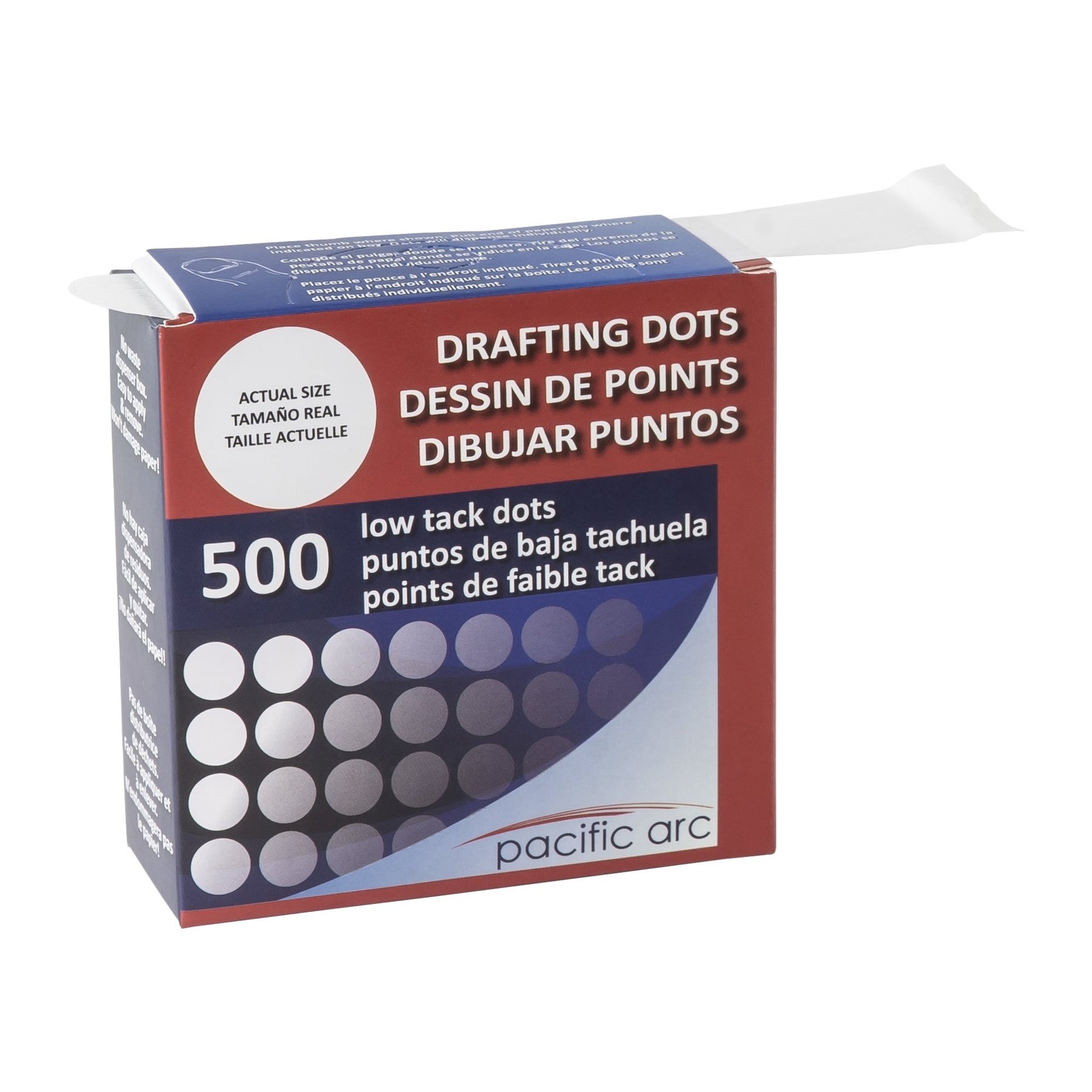 Pacific Arc, Professional Blank Drafting Dots, 7/8, Roll of 500 Dots per  Box.