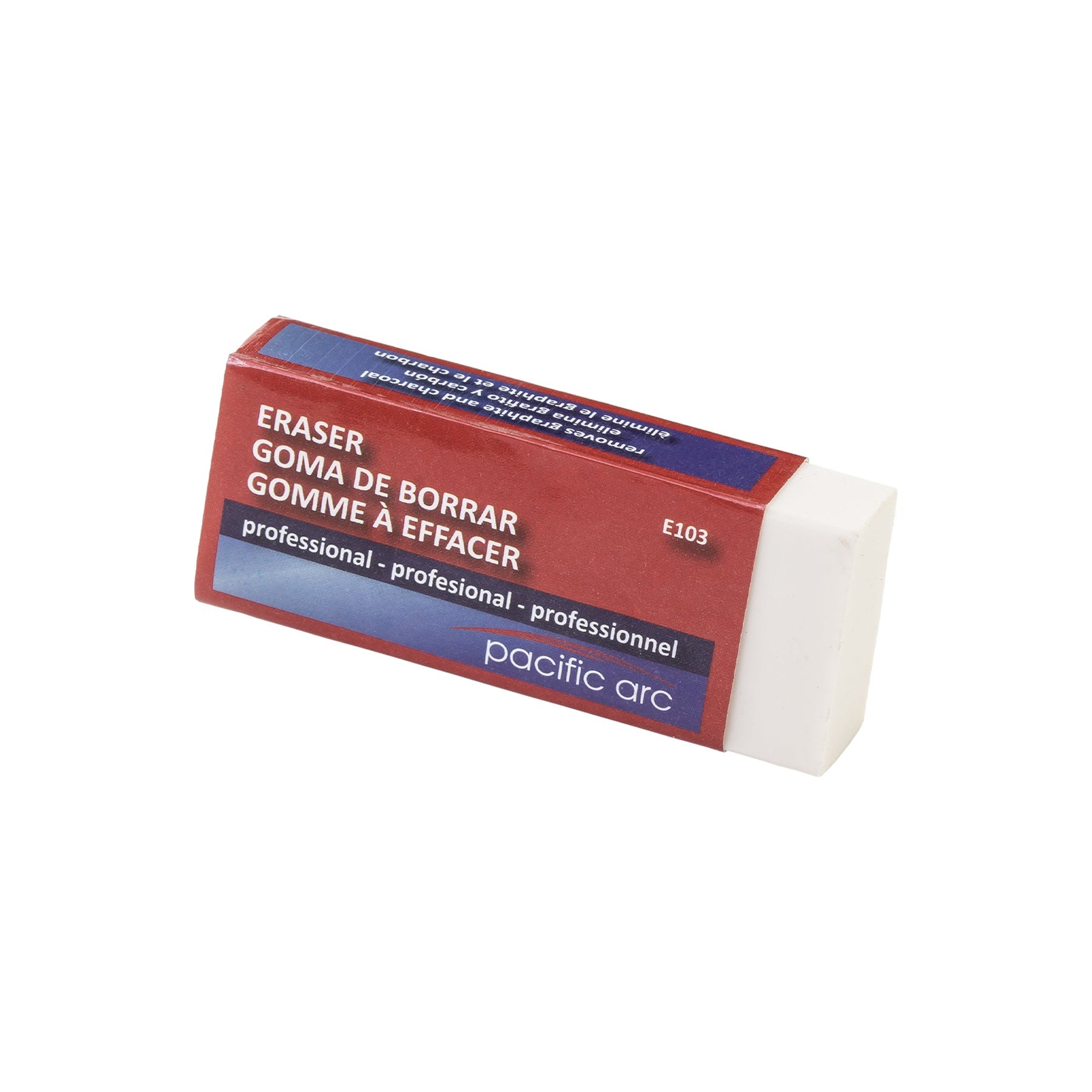 Pacific Arc, Eraser: soft white plastic