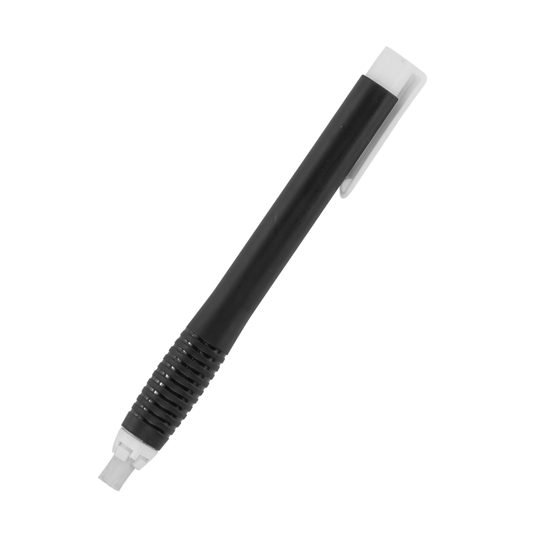 Pacific Arc, Eraser: Clip Stick, white plastic - w/transparent black holder