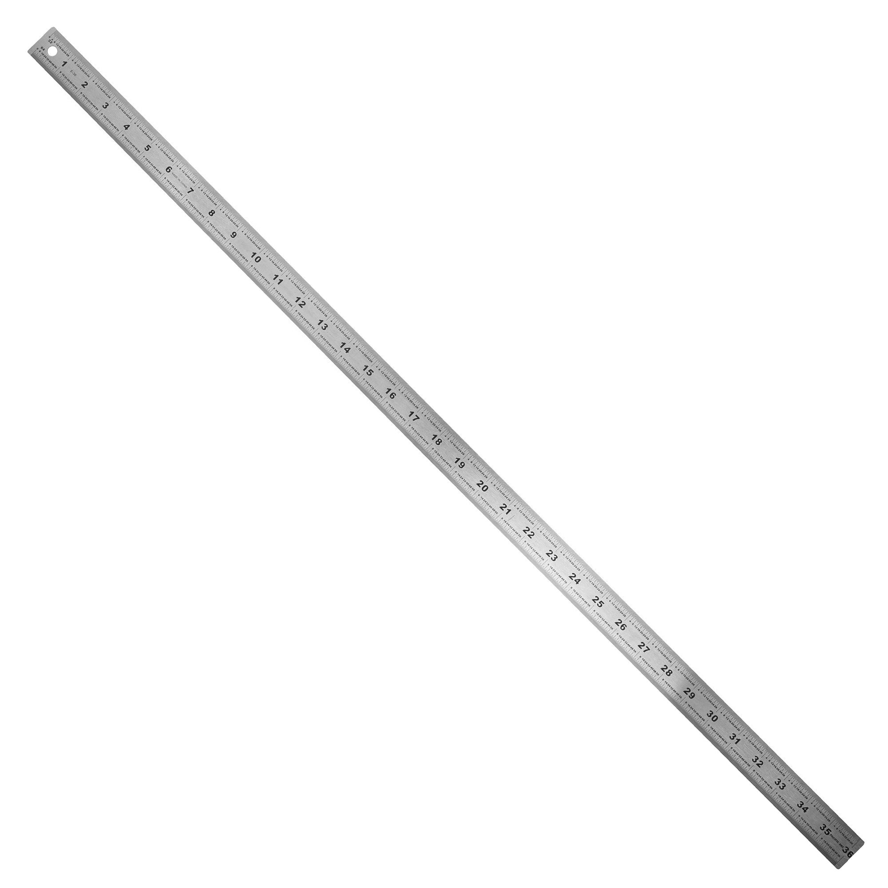 Pacific Arc Stainless Steel Ruler with 32nd and 64th Graduations