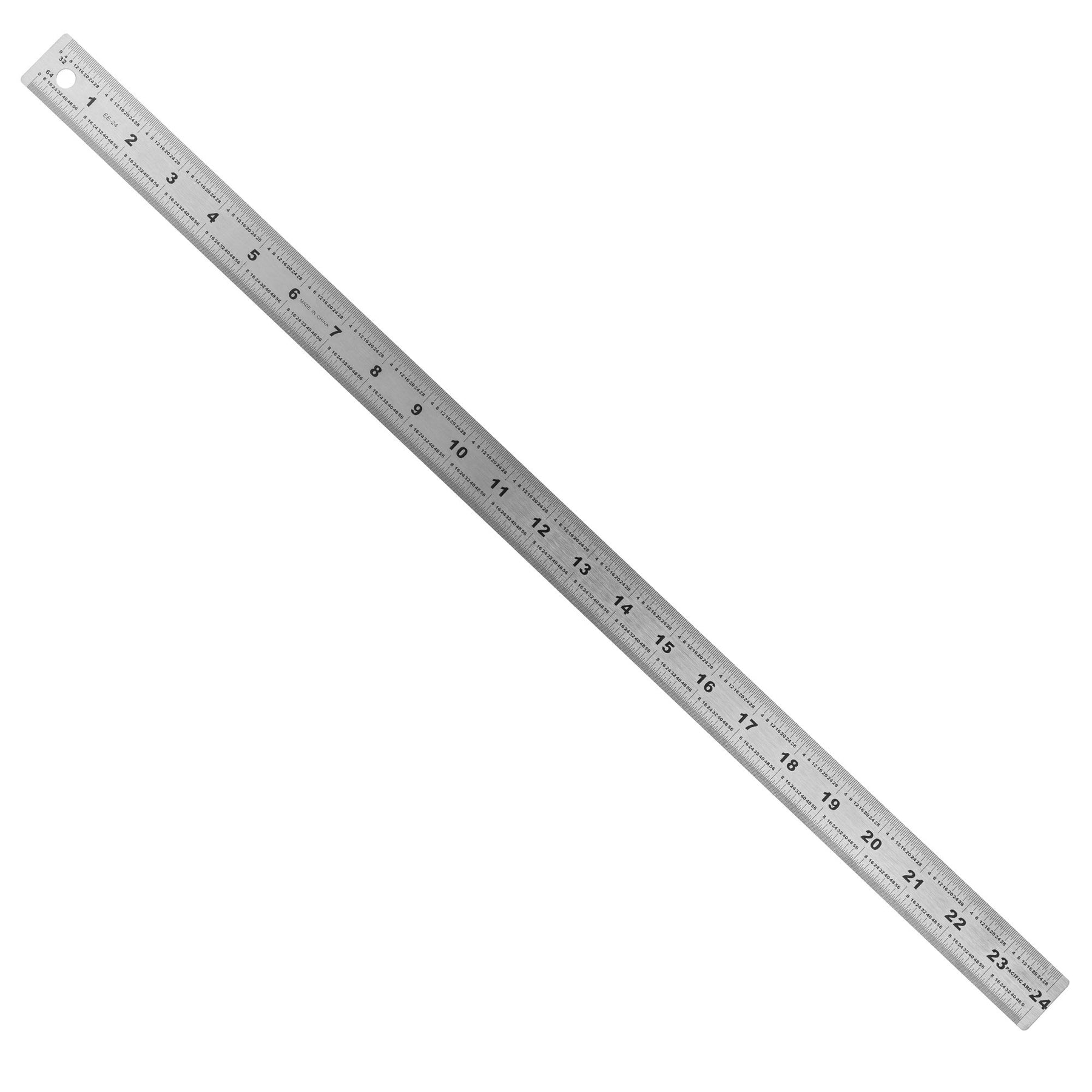 Pacific Arc Stainless Steel Ruler with 32nd and 64th Graduations