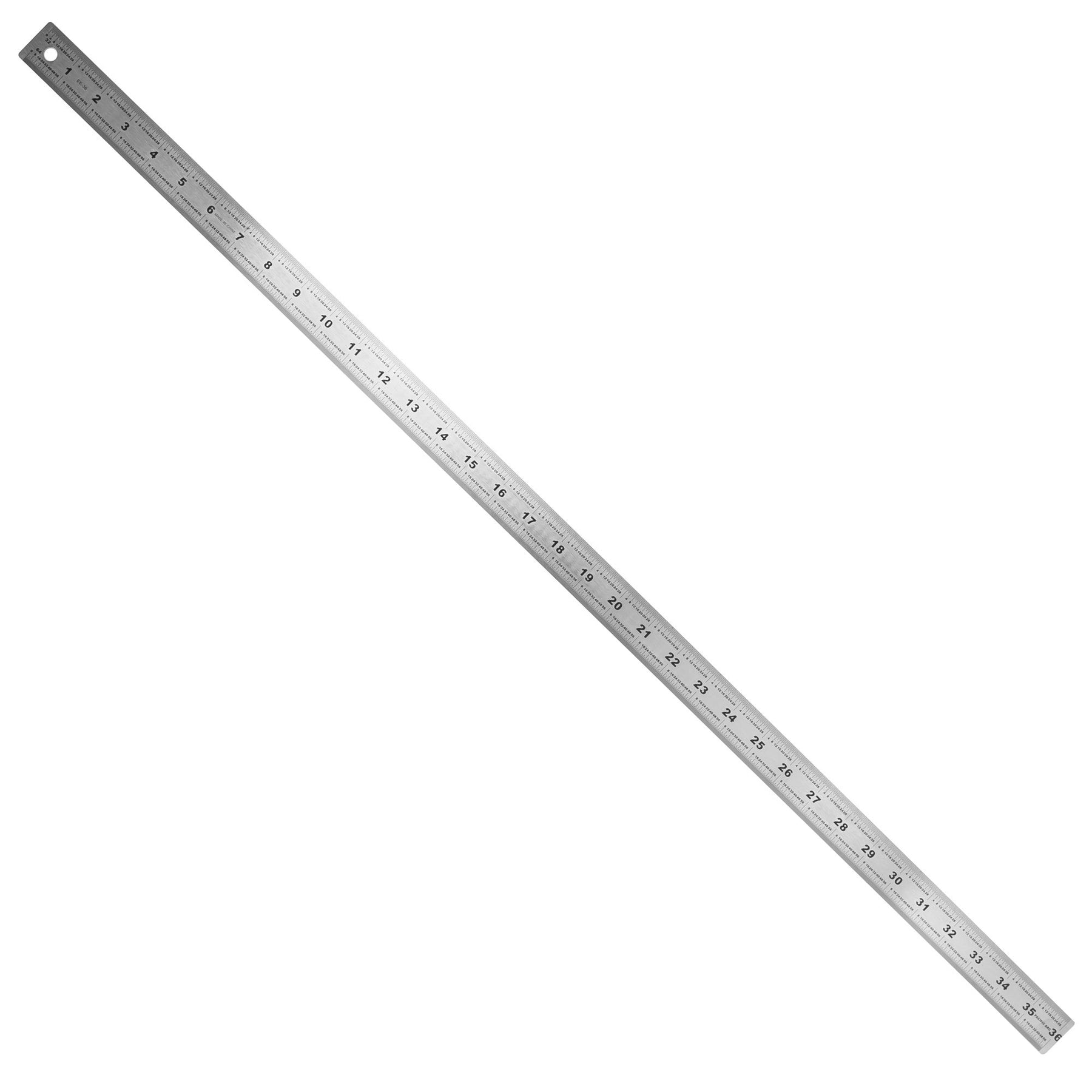 Pacific Arc Stainless Steel Ruler with 32nd and 64th Graduations