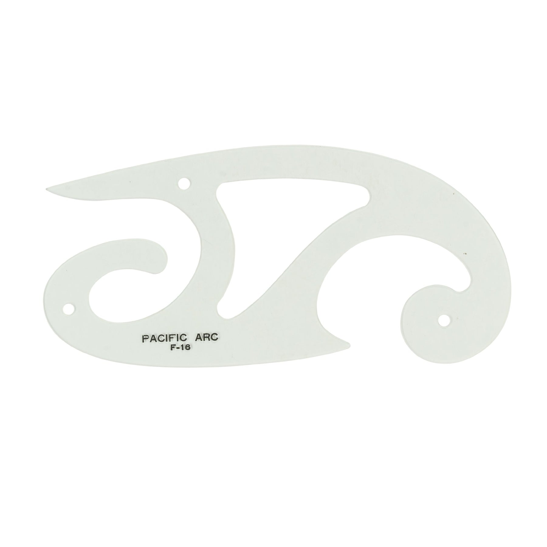 Pacific Arc,Professional French Curves, Acrylic, Plain Edge, 5.25 Inches