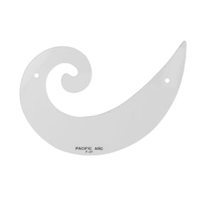 Pacific Arc,Professional French Curves, Acrylic, Plain Edge, 5.25 Inches