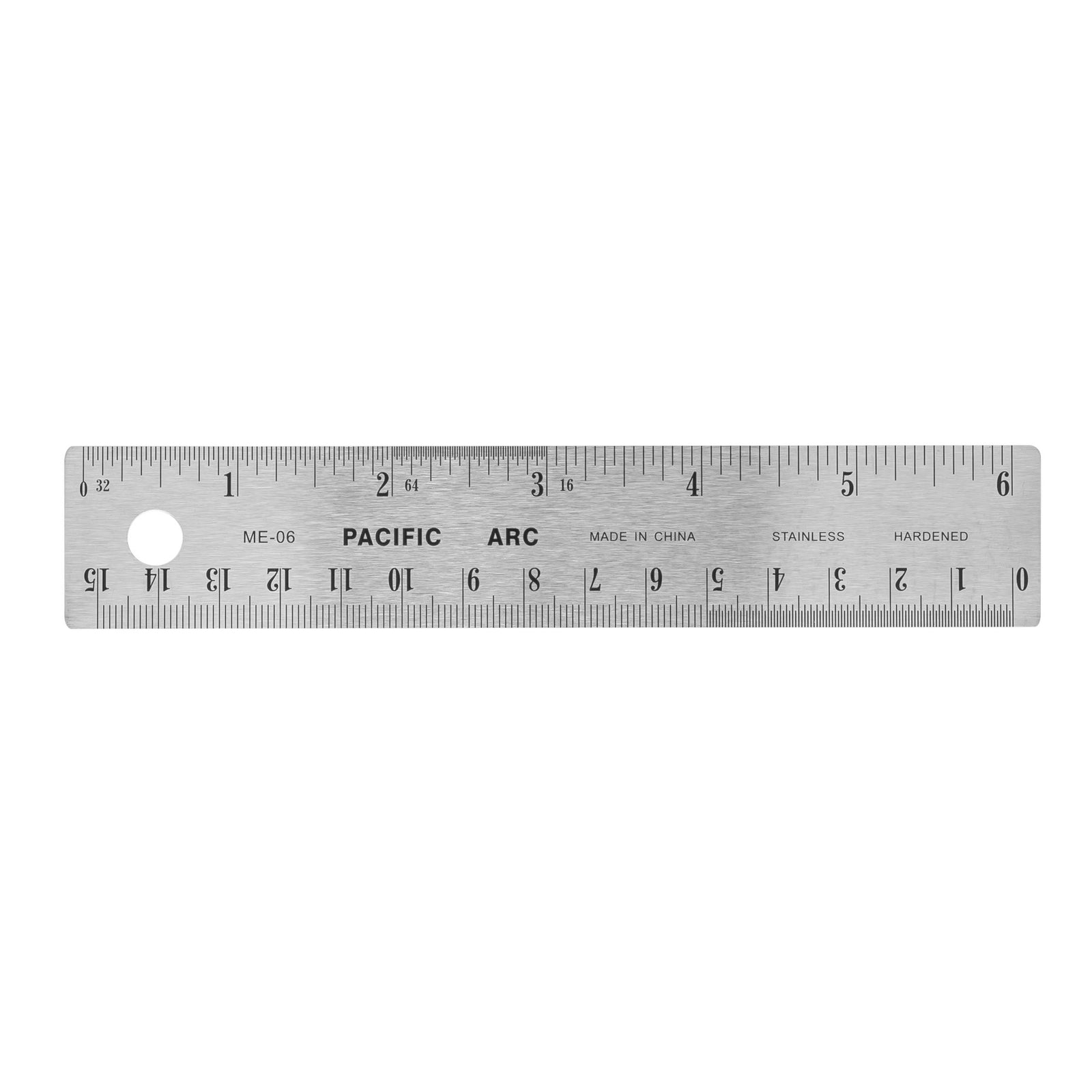 Pacific Arc Stainless Steel Ruler with Inch and Metric Graduations Cork ...