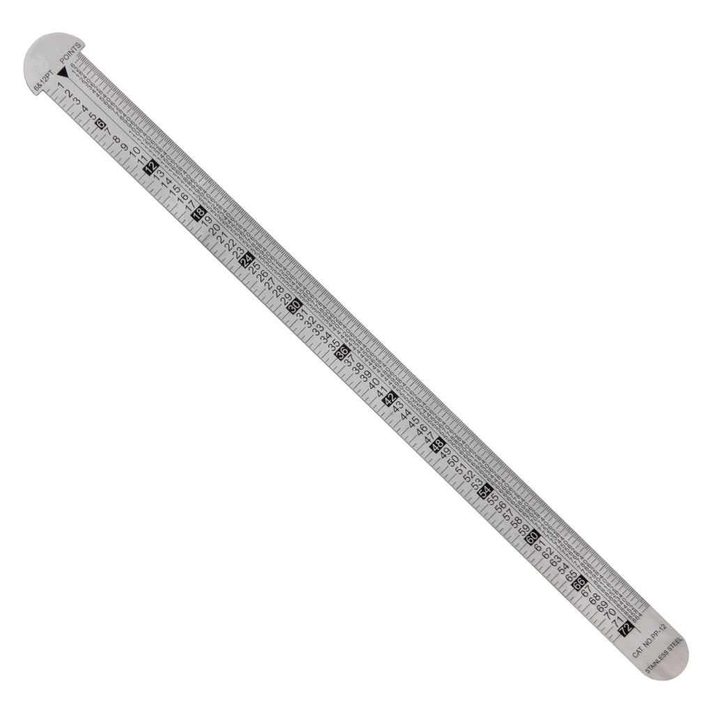 12 Inch Stainless Steel Ruler