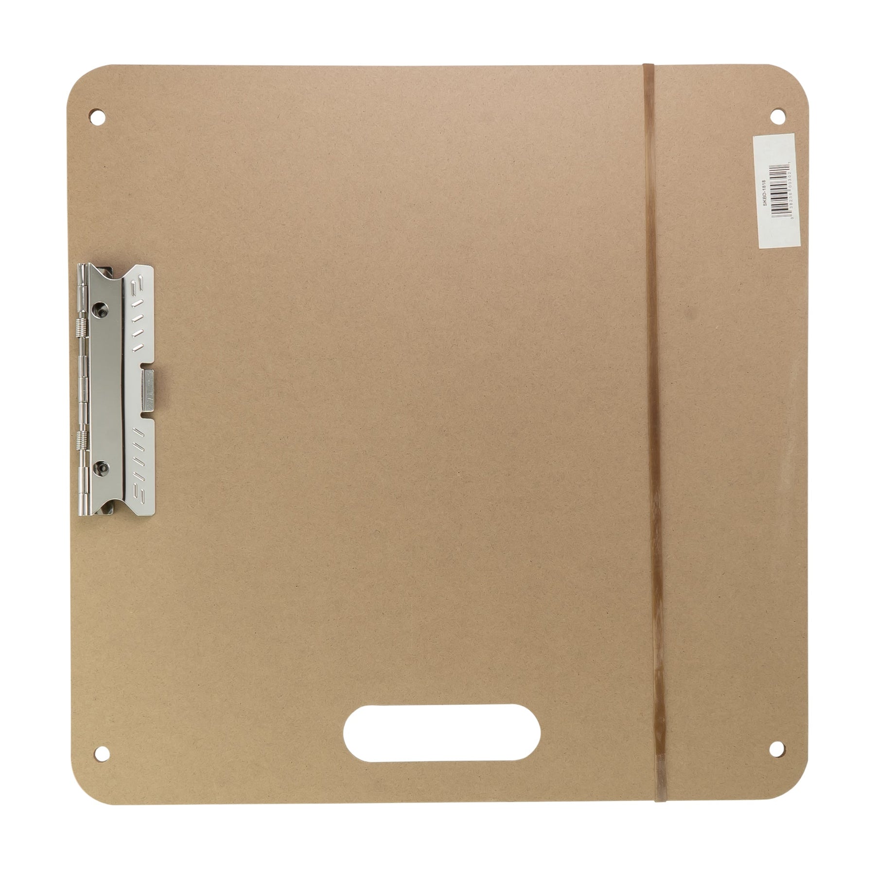 Field Sketch Board, Masonite with Cutout Handle, Clip, and Strap Holes, 13 Inch X 19 Inch