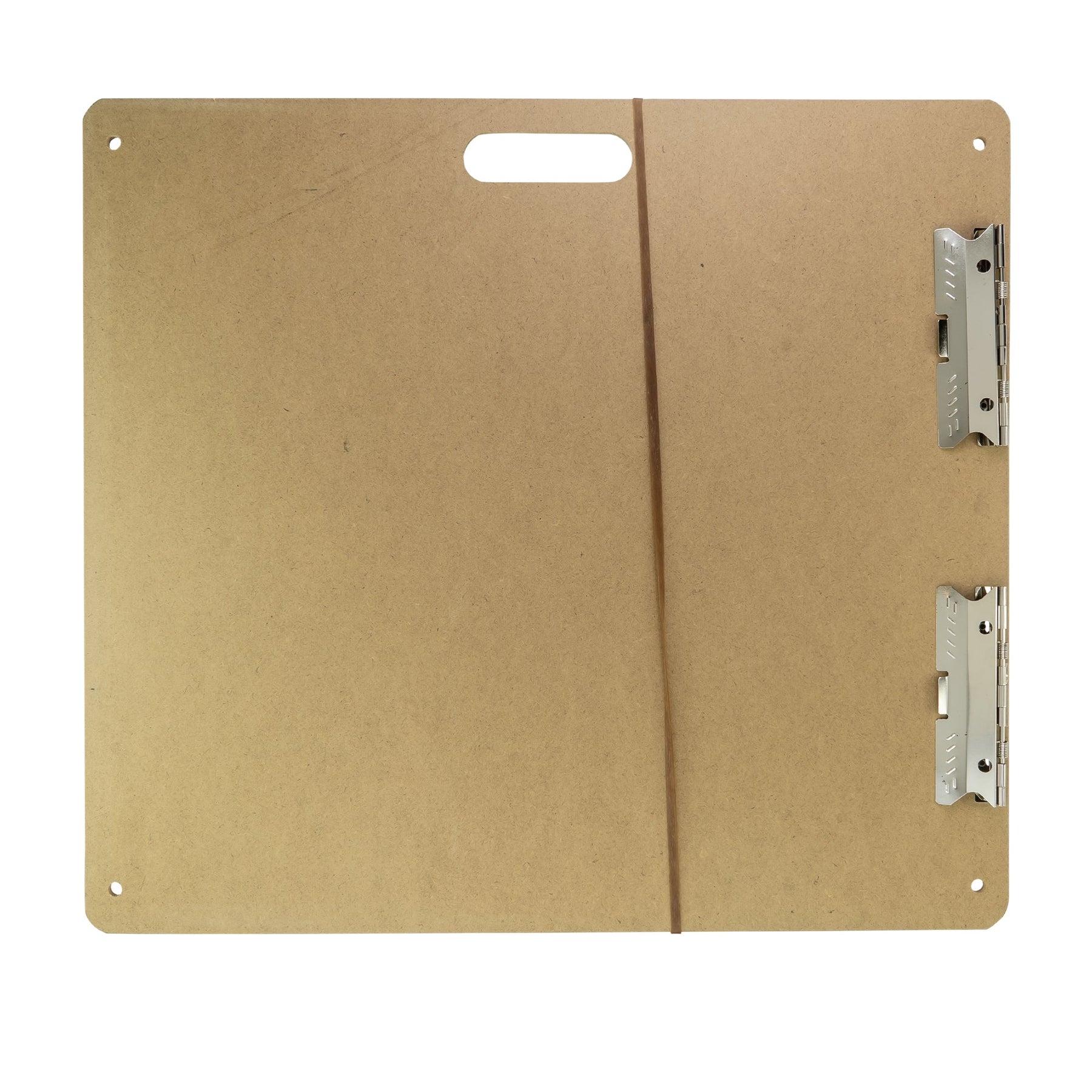 Field Sketch Board, Masonite with Cutout Handle, Clip, and Strap Holes, 13 Inch X 19 Inch