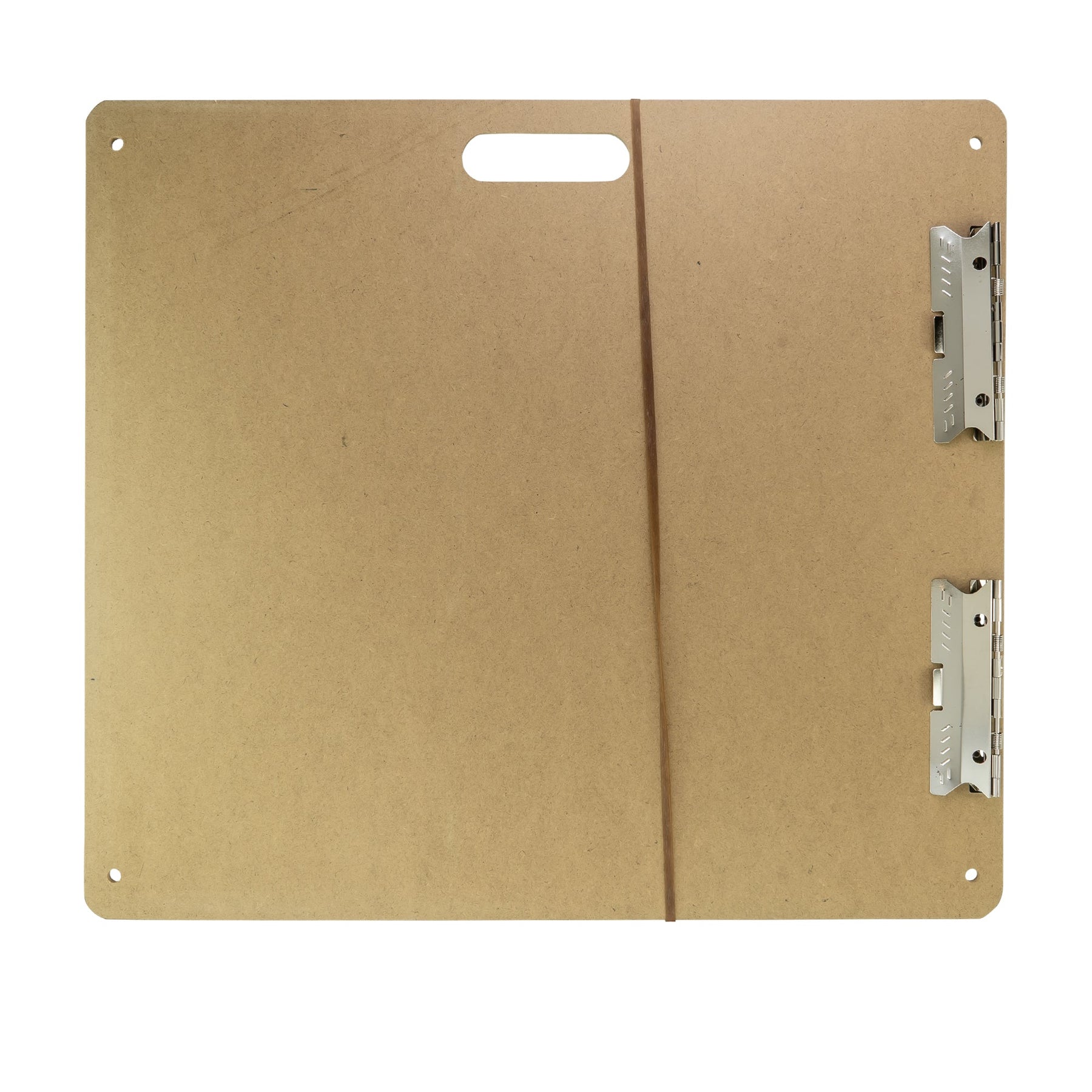 Field Sketch Board, Masonite with Cutout Handle, Clip, and Strap Holes, 13 Inch X 19 Inch