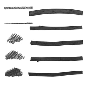 Pacific Arc - Artist Vine Charcoal, Medium, Black 12 Pieces, Artist Vine Charcoal Sticks, Medium and Smooth Drawing Charcoal
