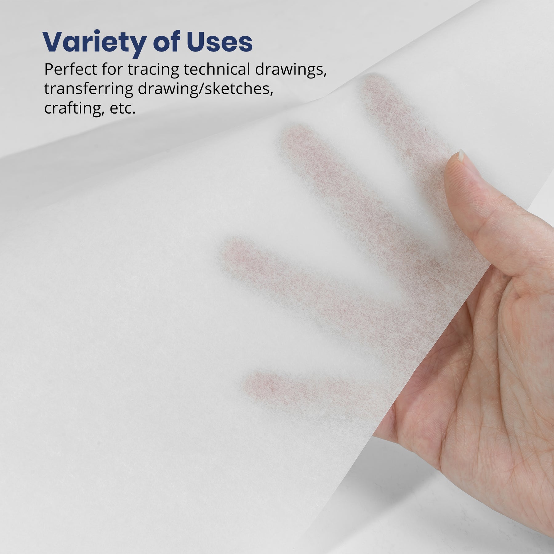 20x Translucent Tracing Vellum Drafting Paper Sheets with Engineer