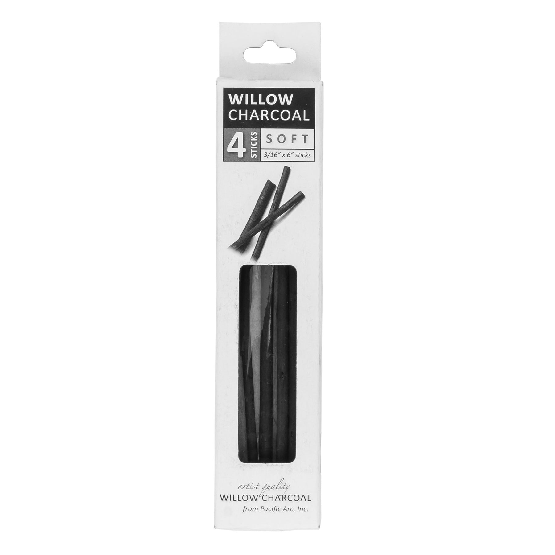 Pacific Arc - Artist Vine Charcoal, Medium, Black 12 Pieces, Artist Vine  Charcoal Sticks, Medium and Smooth Drawing Charcoal