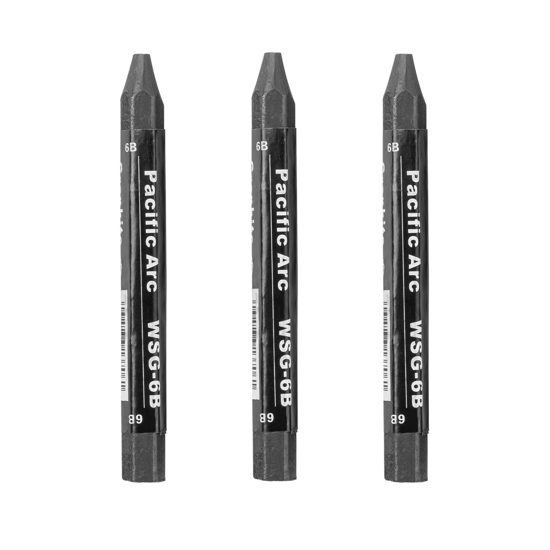 Pacific Arc - Jumbo Water Soluble Graphite Sticks Set of 3, Soft 12B, 10B,  8B