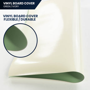 Pacific Arc, Vinyl Board Cover. Self Healing and Stain Resistant Green/Ivory Sheet,